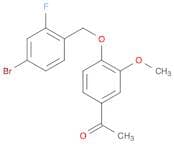Ethanone, 1-[4-[(4-bromo-2-fluorophenyl)methoxy]-3-methoxyphenyl]-