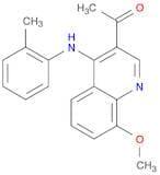 Ethanone, 1-[8-methoxy-4-[(2-methylphenyl)amino]-3-quinolinyl]-