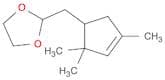 1,3-Dioxolane, 2-[(2,2,4-trimethyl-3-cyclopenten-1-yl)methyl]-