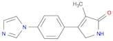 2H-Pyrrol-2-one, 1,5-dihydro-4-[4-(1H-imidazol-1-yl)phenyl]-3-methyl-