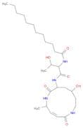 Dodecanamide, N-[2-hydroxy-1-[[(10-hydroxy-5-methyl-2,7-dioxo-1,6-diazacyclododec-3-en-8-yl)amino]…