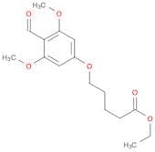 Pentanoic acid, 5-(4-formyl-3,5-dimethoxyphenoxy)-, ethyl ester