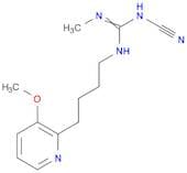 Guanidine, N-cyano-N'-[4-(3-methoxy-2-pyridinyl)butyl]-N''-methyl-