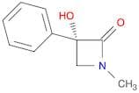 2-Azetidinone, 3-hydroxy-1-methyl-3-phenyl-, (3S)-