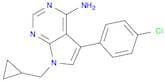 5-(4-Chlorophenyl)-7-(cyclopropylmethyl)-7H-pyrrolo[2,3-d]pyrimidin-4-amine