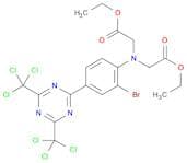 Diethyl 2,2'-((4-(4,6-bis(trichloromethyl)-1,3,5-triazin-2-yl)-2-bromophenyl)azanediyl)diacetate
