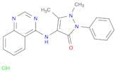 3H-Pyrazol-3-one,1,2-dihydro-1,5-dimethyl-2-phenyl-4-(4-quinazolinylamino)-, hydrochloride (1:?)