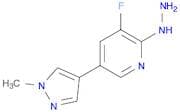 Pyridine, 3-fluoro-2-hydrazinyl-5-(1-methyl-1H-pyrazol-4-yl)-