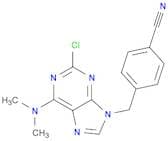 Benzonitrile, 4-[[2-chloro-6-(dimethylamino)-9H-purin-9-yl]methyl]-