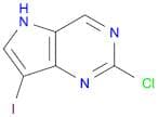 5H-Pyrrolo[3,2-d]pyrimidine, 2-chloro-7-iodo-