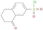 8-Oxo-5,6,7,8-tetrahydronaphthalene-2-sulfonyl chloride