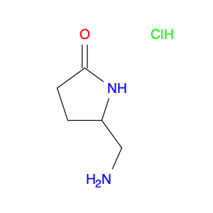 2-Pyrrolidinone, 5-(aminomethyl)-, hydrochloride (1:1)