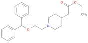4-Piperidineacetic acid, 1-[2-(diphenylmethoxy)ethyl]-, ethyl ester