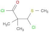 Propanoyl chloride, 3-chloro-2,2-dimethyl-3-(methylthio)-