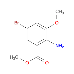 Benzoic acid, 2-amino-5-bromo-3-methoxy-, methyl ester