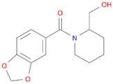 Methanone, 1,3-benzodioxol-5-yl[2-(hydroxymethyl)-1-piperidinyl]-