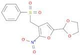 1,3-Dioxolane, 2-[5-nitro-4-[(phenylsulfonyl)methyl]-2-furanyl]-
