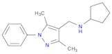 N-((3,5-Dimethyl-1-phenyl-1H-pyrazol-4-yl)methyl)cyclopentanamine