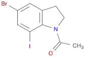 Ethanone, 1-(5-bromo-2,3-dihydro-7-iodo-1H-indol-1-yl)-