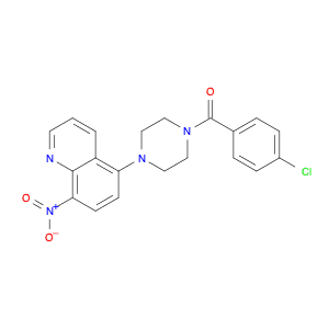(4-Chlorophenyl)(4-(8-nitroquinolin-5-yl)piperazin-1-yl)methanone