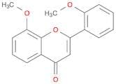 4H-1-Benzopyran-4-one, 8-methoxy-2-(2-methoxyphenyl)-