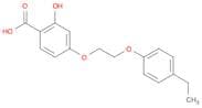 Benzoic acid, 4-[2-(4-ethylphenoxy)ethoxy]-2-hydroxy-