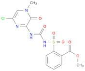 Benzoic acid, 2-[[[[(6-chloro-3,4-dihydro-4-methyl-3-oxo-2-pyrazinyl)amino]carbonyl]amino]sulfonyl…