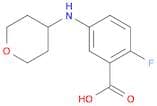 2-Fluoro-5-((tetrahydro-2H-pyran-4-yl)amino)benzoic acid
