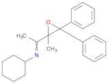 Cyclohexanamine, N-[1-(2-methyl-3,3-diphenyl-2-oxiranyl)ethylidene]-