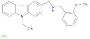 9H-Carbazole-3-methanamine, 9-ethyl-N-[(2-methoxyphenyl)methyl]-, hydrochloride (1:1)