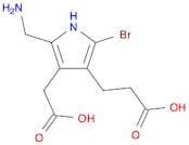 1H-Pyrrole-3-propanoic acid, 5-(aminomethyl)-2-bromo-4-(carboxymethyl)-