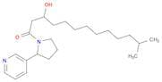 1-Tridecanone, 3-hydroxy-12-methyl-1-[2-(3-pyridinyl)-1-pyrrolidinyl]-