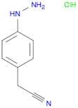 Benzeneacetonitrile, 4-hydrazinyl-, hydrochloride (1:1)