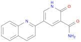3-Pyridinecarboxamide, 1,2-dihydro-2-oxo-5-(2-quinolinyl)-