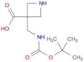 3-[[[(1,1-Dimethylethoxy)carbonyl]amino]methyl]-3-azetidinecarboxylic acid