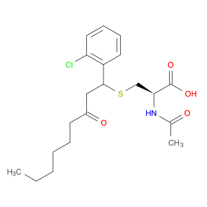 Cysteine, N-acetyl-S-[1-(2-chlorophenyl)-3-oxononyl]-