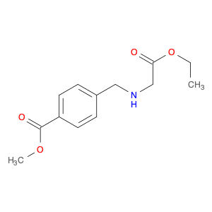 Benzoic acid, 4-[[(2-ethoxy-2-oxoethyl)amino]methyl]-, methyl ester