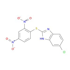 1H-Benzimidazole, 6-chloro-2-[(2,4-dinitrophenyl)thio]-