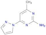2-Pyrimidinamine, 4-methyl-6-(1H-pyrazol-1-yl)-