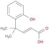 2-Pentenoic acid, 4-(2-hydroxyphenyl)-4-methyl-, (2E)-