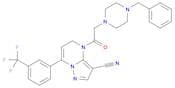 Pyrazolo[1,5-a]pyrimidine-3-carbonitrile, 4,5-dihydro-4-[2-[4-(phenylmethyl)-1-piperazinyl]acetyl]…