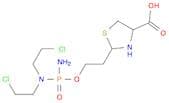 4-Thiazolidinecarboxylic acid, 2-[2-[[amino[bis(2-chloroethyl)amino]phosphinyl]oxy]ethyl]-
