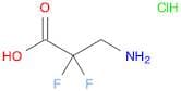 Propanoic acid, 3-amino-2,2-difluoro-, hydrochloride (1:1)