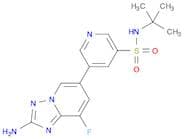 5-{2-Amino-8-fluoro-[1,2,4]triazolo[1,5-a]pyridin-6-yl}-N-tert-butylpyridine-3-sulfonamide