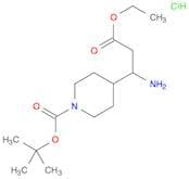 tert-Butyl 4-(1-amino-3-ethoxy-3-oxopropyl)piperidine-1-carboxylate hydrochloride