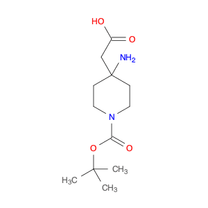 4-Piperidineacetic acid, 4-amino-1-[(1,1-dimethylethoxy)carbonyl]-