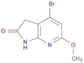 2H-Pyrrolo[2,3-b]pyridin-2-one, 4-bromo-1,3-dihydro-6-methoxy-