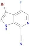 1H-Pyrrolo[2,3-c]pyridine-7-carbonitrile, 3-bromo-4-fluoro-