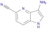 1H-Pyrrolo[3,2-b]pyridine-5-carbonitrile, 3-amino-