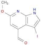 3-Iodo-6-methoxy-7-azaindole-4-carbaldehyde